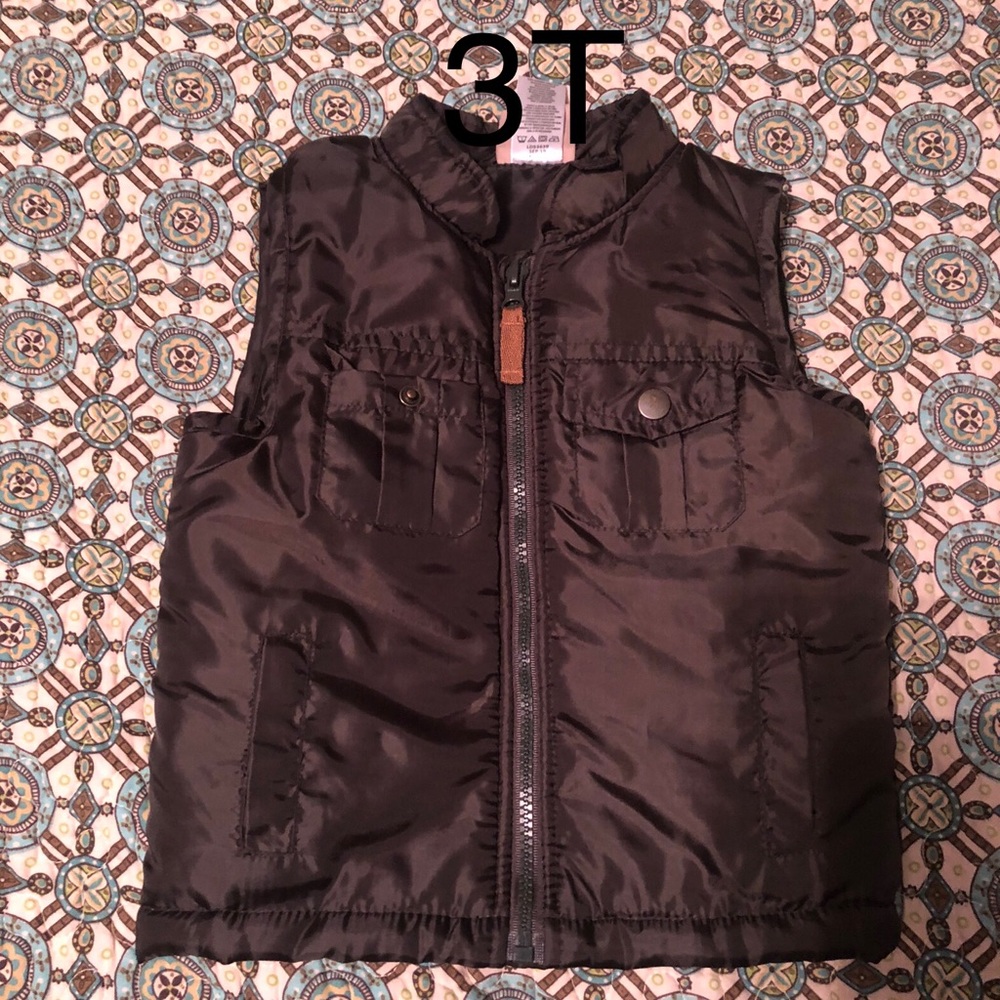 Army green toddler vest